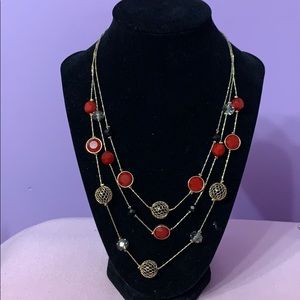 Triple layer necklace